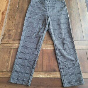 Zac & Rachel Womens Plaid Stretch Pants Size 10